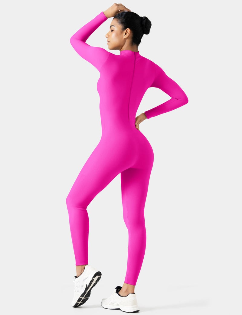 Speerise Women Bodysuit Rompers Long Sleeve Jumpsuits Leotards One Piece Tummy Control Yoga Workout Outfits â€“ Sleek Athletic Fit Unitard for Acrobatics, Pilates, Ballet, and Multi-Scene Activewear Use - Image 3